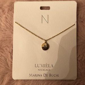 Brand New Lumiéla Marina De Buchi Initial Necklace (N)